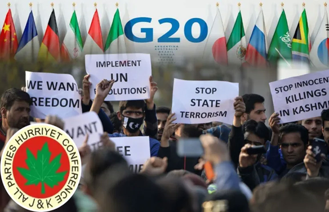 G-20 countries urged to boycott upcoming event being hosted by India in IIOJ&K